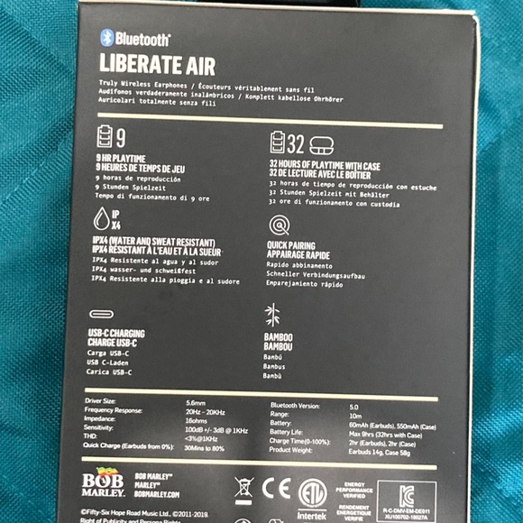 Marley Blue Tooth Wireless Earbuds - Picture 2 of 2